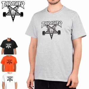 スラッシャー THRASHER スケボー Tシャツ SK8 GOAT TEE ブラック/グレーヘザー/オレンジ/ホワイト NO65