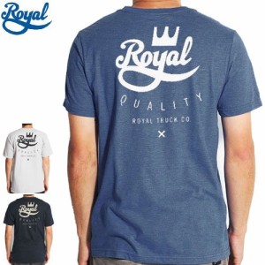 ロイアル ROYAL スケボー Tシャツ CROWN CREST TEE 3カラー NO35