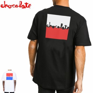 チョコレート CHOCOLATE スケボー スケートボード Tシャツ KNOCKOUT CHUNK TEE ブラック/ホワイト NO171