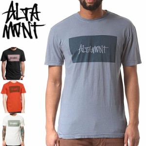 オルタモント ALTAMONT スケボー Tシャツ BLANK LABEL TEE ダスティブルー/ブラック/オレンジ/ボーンクリーム NO23