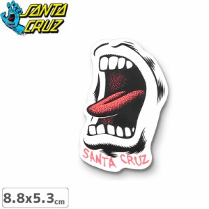 サンタクルーズ SANTACRUZ スケボー ステッカー SCREAMING MOUTH STICKER 8.8cm x 5.3cm NO77