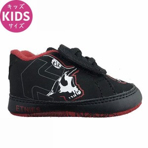 エトニーズ ETNIES キッズ スケート シューズ BABY METAL MULISHA FADER ブラック x レッド NO60