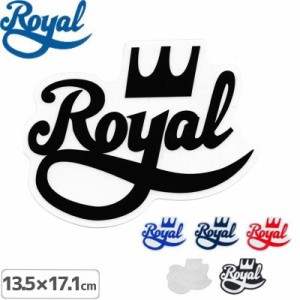 ROYAL ロイヤル スケボー ステッカー LOGO 6色 13.5cmx17.1cm NO23