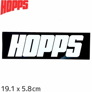 HOPPS ホップス ステッカー BIG HOPPS LOGO ブラック/ホワイト 19.1ｘ5.8cm NO05