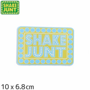 シェークジャント SHAKE JUNT スケボー ステッカー BOX LOGO FA23 STICKER 10 x 6.8cm イエロー NO67