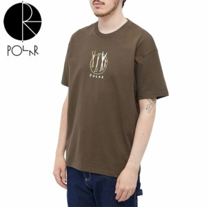 POLAR ポーラー スケボー Tシャツ GANG TEE ブラウン NO33