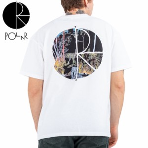 POLAR ポーラー スケボー Tシャツ FOREST FILL LOGO TEE ホワイト NO46