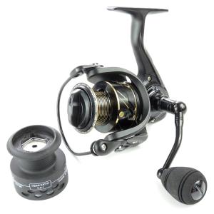 最大ドラグ力9.8kg スピニングリール リール 3000番 【 ジギンガーZ RT3000 】 バス釣り エギング ジギング 堤防釣り スペアスプール付き
