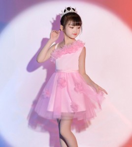 ダンス衣装 キッズ 子供ワンピース 100-160 舞台ドレス ステージ衣装 団体服 発表会 学園祭 スカート 出演服 パーティー 演出服 団服 ダ