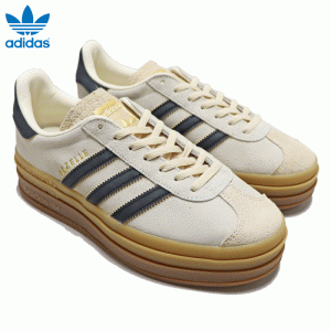 アディダス オリジナルス スニーカー レディース ガゼル ボールド 厚底 ベージュ adidas Originals GAZELLE BOLD W