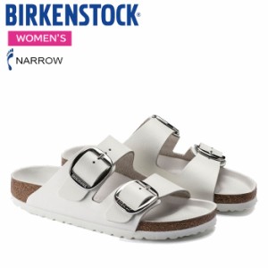 ビルケンシュトック サンダル レディース アリゾナ ビッグバックル スムースレザー ホワイト ナローフィット(幅狭) BIRKENSTOCK ARIZONA 