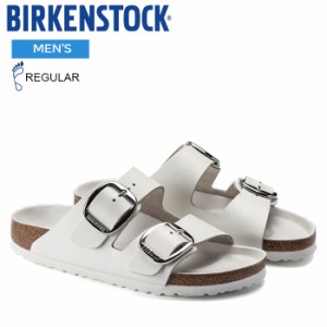 ビルケンシュトック サンダル メンズ アリゾナ ビッグバックル スムースレザー ホワイト レギュラーフィット(幅広) BIRKENSTOCK ARIZONA 