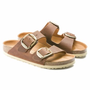 ビルケンシュトック サンダル レディース アリゾナ ビッグバックル オイルドレザー ナローフィット(幅狭) BIRKENSTOCK ARIZONA COGNAC 即