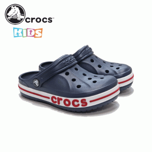 (SALE セール) クロックス キッズ サンダル バヤバンド クロッグ キッズ 紺 ネイビー CROCS BAYABAND CLOG K 即納