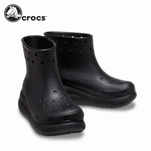 クロックス レディース 長靴 クラッシュ ブーツ 黒 ブラック CROCS CRUSH BOOT  207946-001