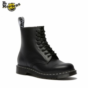 ドクターマーチン メンズ レディース ウィメンズ 8ホール ブーツ 1460 WHITE STITCH Dr.Marten 1460 WS 8 EYELET BOOT BLACK SMOOTH 2475