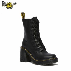 ドクターマーチン レディース ブーツ CHESNEY 8 タイ ブーツ 厚底 ヒール ブラック 黒 Dr.Martens CHESNEY 8 TIE BOOT BLACK SENDAL 2670