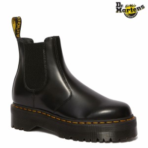 ドクターマーチン レディース 2976 QUAD チェルシーブーツ サイドゴア 厚底 ブラック Dr.Martens CHELSEA BOOT BLACK POLISHED SMOOTH 24