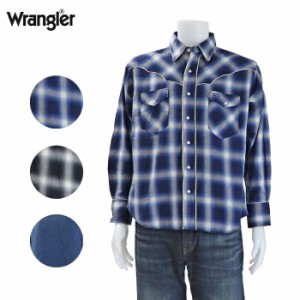 (FINAL SALE)  ラングラー メンズ レディース ウエスタン ヨーク シャツ Wrangler 127MW Western Yoke Shirts