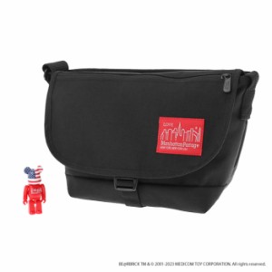 (FINAL SALE) マンハッタンポーテージ ベアブリック ショルダーバッグ  Manhattan Portage Nylon Messenger Bag JR Flap Zipper Pocket w