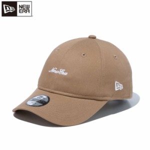 ニューエラ ユース キャップ ウォッシュドコットン スクリプトロゴ カーキ ホワイト子供 帽子 NEW ERA  YOUTH 9TWENTY Script Log 605466