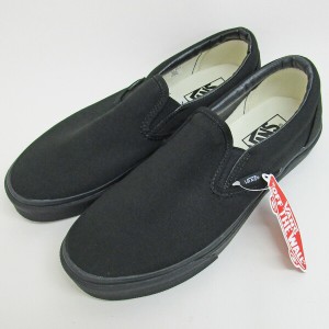 バンズ スニーカー メンズ クラシック スリッポン VANS CLASSIC SLIP-ON BLACK/BLACK