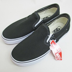 バンズ スニーカー メンズ レディース クラシック スリッポン VANS CLASSIC SLIP-ON BLACK