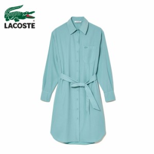 (FINAL SALE) ラコステ レディース ウィメンズ ワントーン シャツ ドレス ワンピース LACOSTE 即納