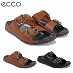 (FINAL SALE) エコー サンダル メンズ レザー 本革 ECCO 2ND COZMO SLIDE SANDAL 500934