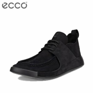 エコー シューズ メンズ レザー スニーカー レースアップ スエード コズモ ブラック 本革 ECCO Cozmo Shoe M Black 即納