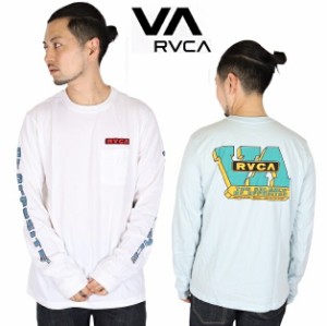 RVCA ルーカ プリント ロンT ロングスリーブ 2023 Tシャツ L/S 長袖 ビッグロゴ サーフ 西海岸 カリフォルニア カップルコーデ リンクコ