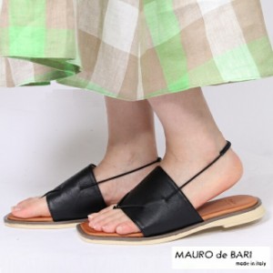 BARI バリ レザー サンダル レディース 本革 コンフォート 偏平足 マウロ デ バーリ / MAURO de BARI 牛革 ロング シンプル 夏 シューズ 