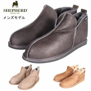 シェパード SHEPHERD ムートンブーツ ANTON メンズ ムートン シープスキン ブーツ ショート もこもこ ファー 北欧 防寒 本革　レザー ギ