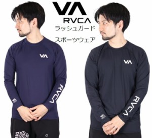 RVCA ルーカ ラッシュ ガードスポーツウェア LS-shirts メッシュ ラッシュガード アンダーシャツ 長袖 ビッグロゴ ティーシャツ サーフ 
