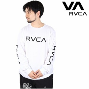 RVCA ルーカ プリント ロンT ロングスリーブ 2023 Tシャツ L/S 長袖 ビッグロゴ サーフ 西海岸 カリフォルニア カップルコーデ リンクコ