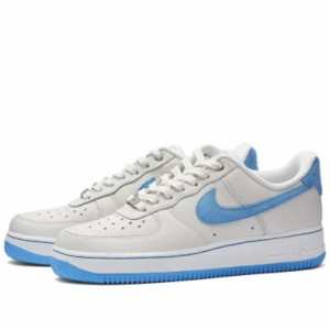 NIKE ナイキ エアフォース１ 海外モデル Air Force 1ナイキ  スニーカー レディース メンズ 水色　白　レッド 海外モデル UKサイズNIKE W