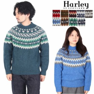 (初売りセール) ハーレーオブスコットランド メンズ Harley of scotland  ノルディック ボトルネック タートルネック CREW NECK SWEATER 