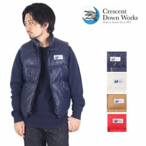 (初売りセール) クレセントダウンワークス CRESCENT DOWN WORKS ダウン ベスト North by North West ネイビー メンズ アメリカ製 グース