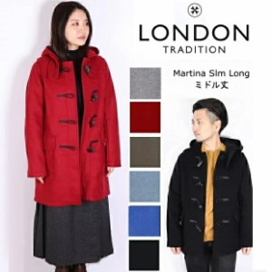 (初売りセール) ロンドントラディション LONDON TRADITION  ダッフルコート Martina Slim Long LT01 ひざ丈 ウール  チェック アウター 