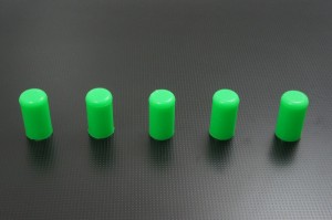 シリコンホース バキュームラインキャップ内径10ｍｍ　5個　緑