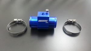 オートゲージ　水温センサー　アダプター　30Φ　30mm　青
