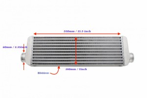 軽自動車用　アルミ インタークーラー  汎用コア　550*180*66ｍｍ　Kcar最適