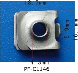 クリップ リベット　汎用　フェンダー用　PF-C1146　10個