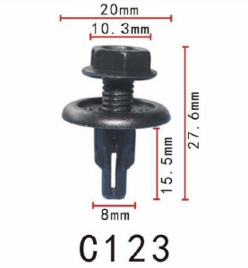 プッシュ　リベット　ホンダ系　パネル用　PF-C123　10個