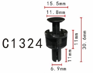 プッシュ　リベット　トヨタ系　ドア用　PF-C1324　10個