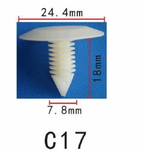 プッシュ　リベット　GM ゼネラルモーターズ系　CHRYSLER系　パネル用　PF-C17　10個