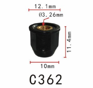 クリップ リベット　ホンダ系　フェンダー用　PF-C362　10個