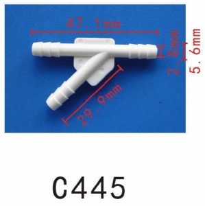 新品　ホース接続用Ｙ型三叉　ジョイント外径5＞5＞5ｍｍ