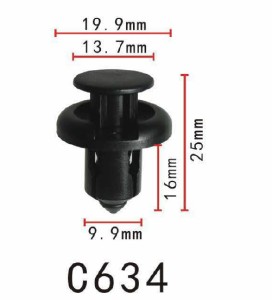 プッシュ　リベット　ホンダ系　パネル用　PF-C634　10個