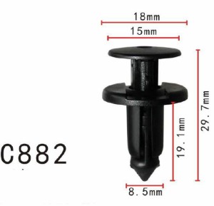 プッシュ　リベット　トヨタ系　パネル用　PF-C882　10個